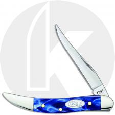 Case Small Texas Toothpick Knife 23437 Blue Pearl Kirinite 1010096SS
