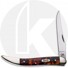 Case Select Medium Texas Toothpick 02456 Knife - Smooth Tortoise Celluloid - TO10094SS - Discontinued - BNIB