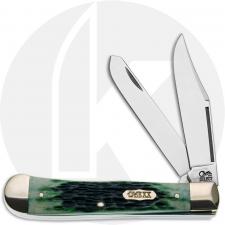 Case Select Trapper 02458 Knife - Bermuda Green Bone - 6254SS - Discontinued - BNIB