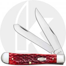 Case Trapper Knife 31950 Dark Red Bone CV 6254CV