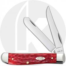 Case Mini Trapper Knife 31952 Dark Red Bone CV 6207CV