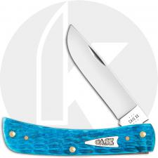 Case XX Sod Buster Jr 50643 Knife - Jigged Sky Blue Bone - 2137SS