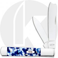 Case XX Razor 50727 Knife - Smooth Blue Crackle Kirinite - 102005RAZSS