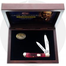 Case Brothers Commemorative Copperhead Knife - Jean Case - Jigged Old Red Bone - Discontinued - BNIB