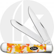 Case XX Trapper 53750 Knife - Smooth Candy Corn Kirinite - 10254SS