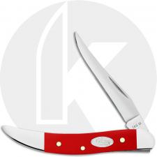 Case XX Small Texas Toothpick 56983 Knife - Smooth Red Synthetic - 410096SS