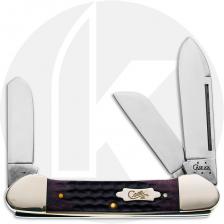 Case XX Gunboat Canoe 08514 Knife - Jigged Cabernet Bone - 6394SS - Discontinued - BNIB