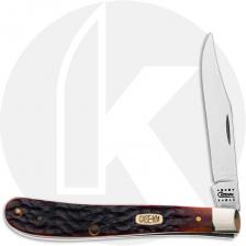 Case Millennium Collection Barehead Slimline Trapper Knife - Jigged Chestnut Bone - 61048SSB - Discontinued - BNIB