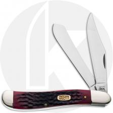 Case Millennium Collection Dogleg Trapper Knife - Old Red Bone Pocket Worn - 6240SS - Discontinued - BNIB