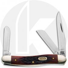 Case Millennium Collection Medium Stockman Knife - Jigged Chestnut Bone - 6318SS