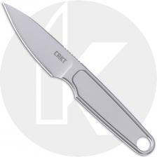 CRKT HangTi 7066 Fixed Blade Knife - Bead Blast Titanium - Neck Knife