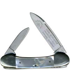 Eye Brand Knives: Eye Brand Mini Trapper Knife, Yellow Handle, EB-20Y