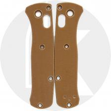 Flytanium Custom G10 Scales for Benchmade Mini Bugout Knife - Tan