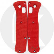 Flytanium Custom G10 Scales for Benchmade Mini Bugout Knife - Red