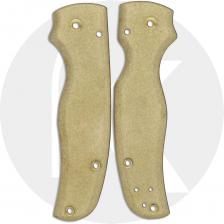 Flytanium Custom Brass Scales for Spyderco Shaman Knife - Antique Stonewash Finish