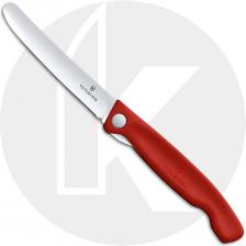 Victorinox Foldable Paring Knife 6.7801.FB - 4.3 Inch Blade - Red Polypropylene Handle with Liner Lock