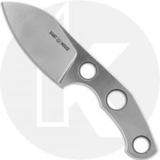 GiantMouse GMF1-F Fixed Blade Knife - Satin M390 - Leather Sheath