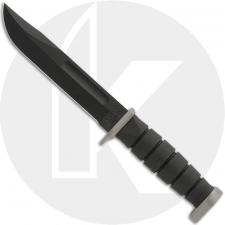 KABAR D2 Extreme 1292 - Fighting Utility Knife - Black D2 Plain Edge Fixed Blade - Kraton G Handle - USA Made