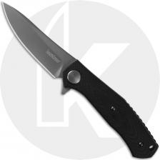 Kershaw 4020 Concierge Dmitry Sinkevich Ti Drop Point Black G10 Handle KVT Flipper Folder