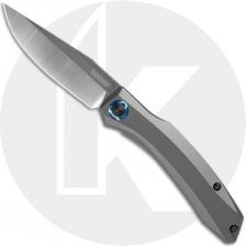 Kershaw Highball 7010 - Two Tone D2 Clip Point - Gray PVD Stainless Steel Handle - KVT Folder