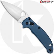 MODIFIED Spyderco Manix 2 LW Salt MagnaCut Knife + Exclusive AWT Manix LW Exclusive Midnight Blue Scales