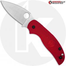 MODIFIED Spyderco Sage 5 LW Salt Knife - Magnacut - Red Dragon Rit Dyed Handle