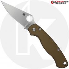 MODIFIED Spyderco Para Military 2 Knife + AWT Agent PM2 FDE Scales