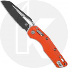 Microtech MSI RAM-LOK Knife - 2-Tone Sheepsfoot Bohler M390MK - Fluted Orange Polymer