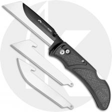 Outdoor Edge RazorWork RW30-60 - 3.0 Inch Replaceable Blades - Black Grivory and TPR