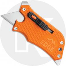 Outdoor Edge SlideWinder - Compact 4 Function Utility Knife Multi Tool - Orange Handle SWB-10C