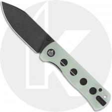 QSP Canary Folder QS150-E2 Knife - Blackwash 14C28N Drop Point - Jade G10