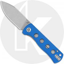 QSP Canary Folder QS150-I1 Knife - Stonewash 14C28N Drop Point - Blue G10