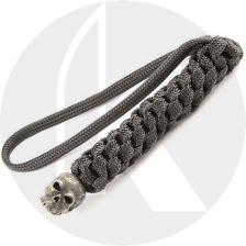 Schmuckatelli Lanyard - Classic Pewter Bead - Black Oxide Finish - Black Cord - 4.A-CBLBB