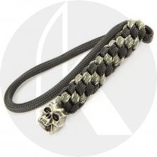 Schmuckatelli Lanyard - Cyber Pewter Bead - Pewter Finish - Black and Digi Camo Cord - 4.A-CYBLBDCP