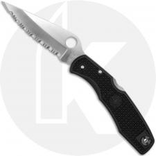 Spyderco Endura 3 FRN C10SBK - Serrated VG-10 - Black FRN - Discontinued Item - BNIB - 2005