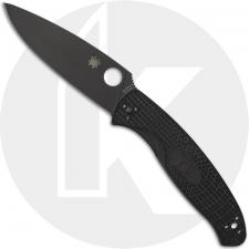 Spyderco Resilience Lightweight - C142PBBK - Value Folder - Black Plain Edge - Black FRN - Liner Lock Folding Knife