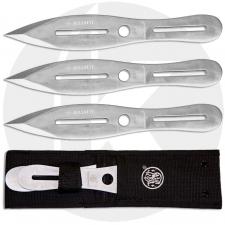 Smith and Wesson Throwing Knives - 3 Piece Set - 10 Inches Overall - Satin Finish