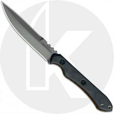 TOPS Knives Rapid Strike RDSK-01 TS - Leo Espinoza EDC - Tumble Finish Double Edge 154CM Spear Point - Black G10 Handle