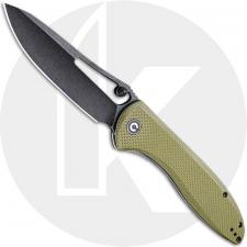 CIVIVI Picaro C916A - Black Stonewash D2 Drop Point - OD Green G10 - Liner Lock Folder