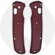 AWT Benchmade Bugout Scales - Checker Milling - Exclusive Oxblood Type III Hard Coat