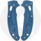 AWT Aluminum Scales for Spyderco Manix 2 Lightweight Knife - Agent Series - Linerless - Exclusive Blue Steel Type III Hard Coat