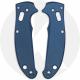 AWT Aluminum Scales for Spyderco Manix 2 Lightweight Knife - Agent Series - Linerless - Exclusive Midnight Blue Type III Hard Co