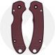 AWT Agent Spyderco Para 3 Skinny Scales - Checker Milling - Exclusive Oxblood Type III Hard Coat