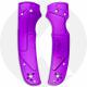 AWT Spyderco Shaman Scales - Agent Series - Clip Side Liner Delete - Shiny Ultra Violet Anodized - USA Made