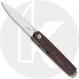 Boker LRF Cocobolo Knife 01BO080 - Kansei Matsuno EDC - Satin Drop Point - Cocobolo - Liner Lock Flipper Knife