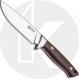 Boker Arbolito Hunter 02BA351G - Satin Drop Point Fixed Blade - Guayacan Ebony - Leather Sheath