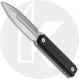 Boker Omerta 02BO032 - Jason Stout Dagger - Stonewash Carbon Steel Double Edge - Black G10