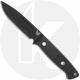 Benchmade Bushcrafter 163BK Fixed Blade Knife - Black CPM-CruWear Drop Point - Carbon Fiber - Black Injection Molded Sheath