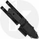 Benchmade Bushcrafter 163BK Fixed Blade Knife - Black CPM-CruWear Drop Point - Carbon Fiber - Black Injection Molded Sheath