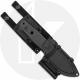 Benchmade Mini Bushcrafter 165BK Fixed Blade Knife - Black CPM-MagnaCut Drop Point - Carbon Fiber - Black Injection Molded Sheat